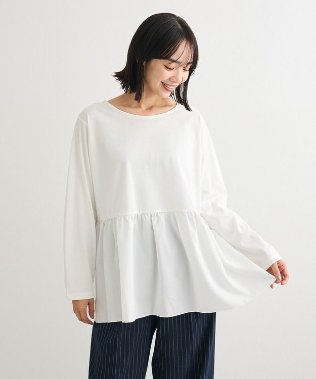 Green Parks 裾フレアホワイトインナー Off White