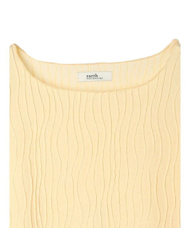 earth music&ecology うねうねプルオーバー Yellow