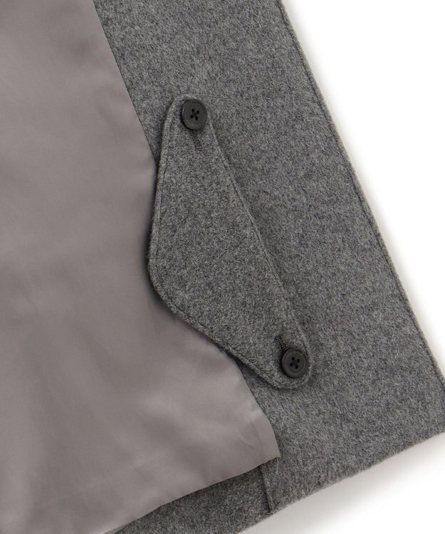 J.PRESS MEN 【定番】ウールカシミヤビーバーステンカラーコート ライトグレー系