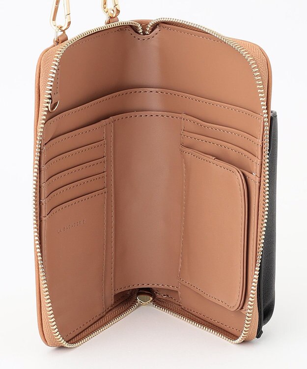 LA BAGAGERIE 【インスタグラマー chiyoさん×LA BAGAGERIE】チェーンスマホショルダー キャメル