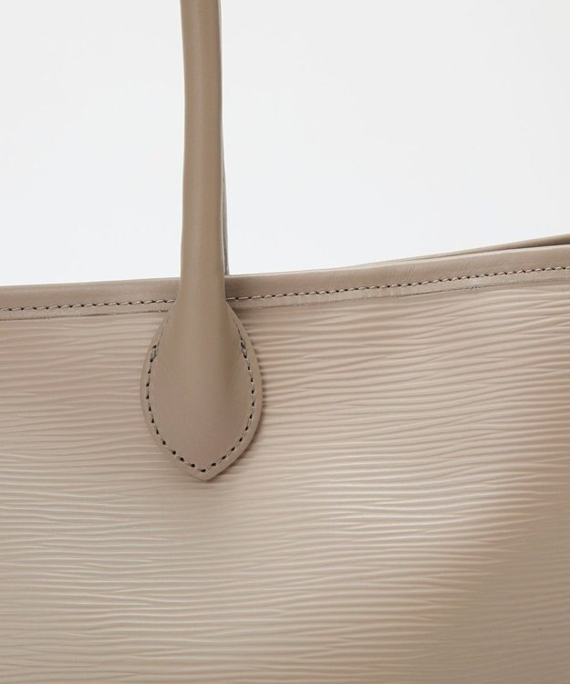 TOPKAPI 【Breath TOPKAPI】RIPPLE リプル レザーハンドル A4 トートバッグ グレージュ