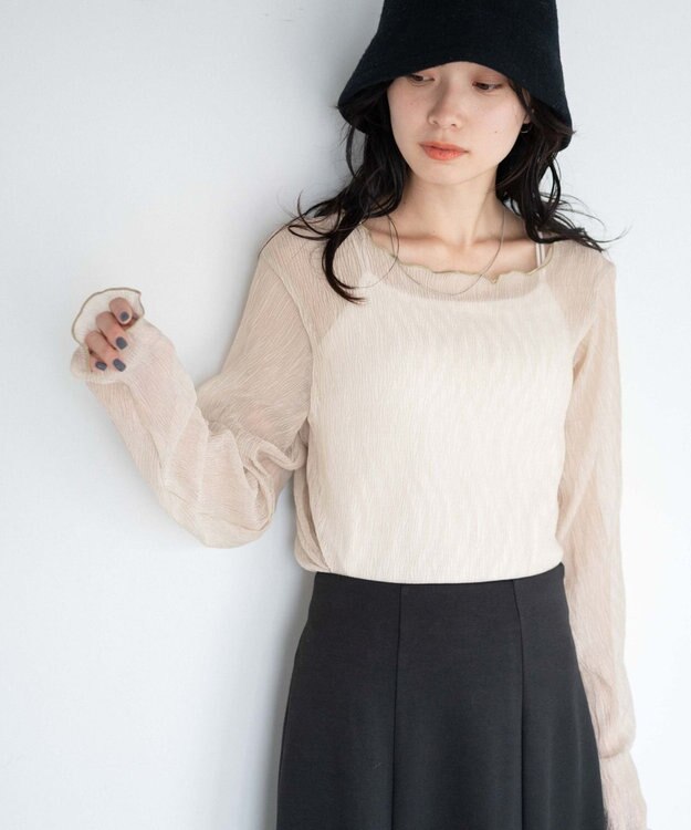 WEGO シアープリーツメロウロンT グリーン