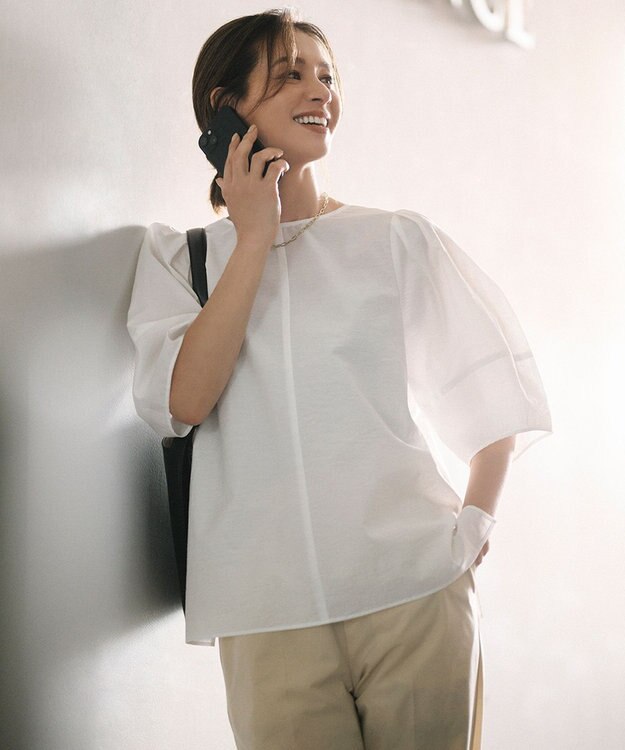 UNFILO L FINE MOVE テーパードパンツ イエロー