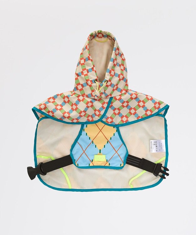 COQ PLAID ARGYLE ドッグポンチョ レインコート ベージュ