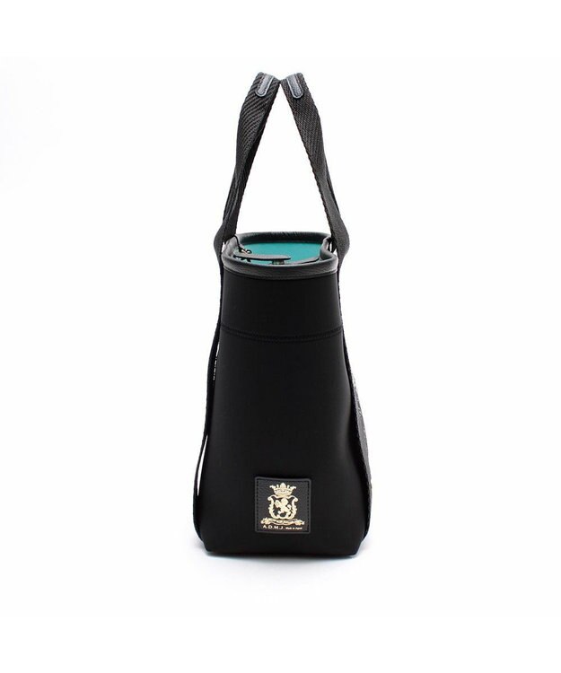 A.D.M.J. 【魔法の様に軽い】マジックライト/イタリアンファブリックステッチ刺しゅうデイリートートM ブラック