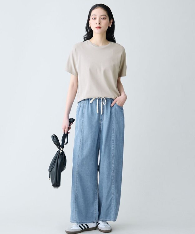 ANY プレミアムコットンベーシックＴシャツ グレージュ