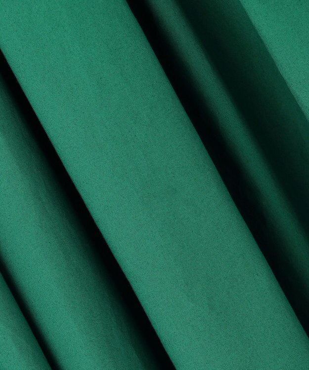 uncrave 【洗濯機洗い可】カラータイプライター フレアスカート（uncrave WHITE） グリーン