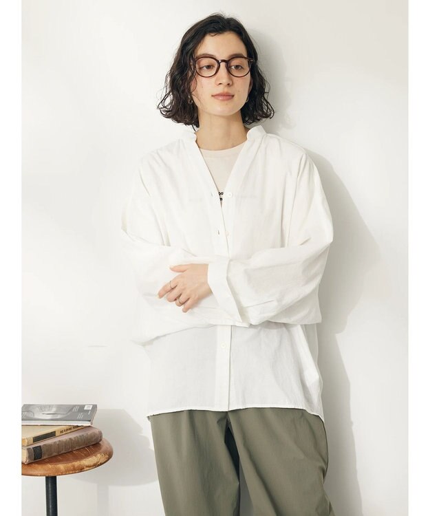 CRAFT STANDARD BOUTIQUE コクーンドルマンシャツチュニック White