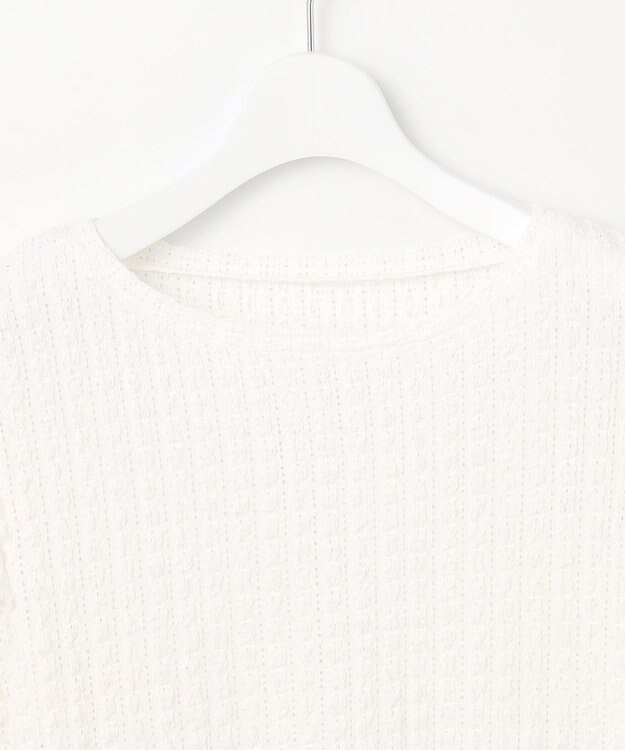 Feroux 【洗える】パワショル トップス ホワイト系