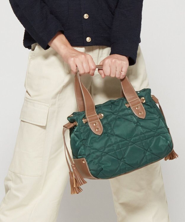 LA BAGAGERIE グリッドキルティングトート