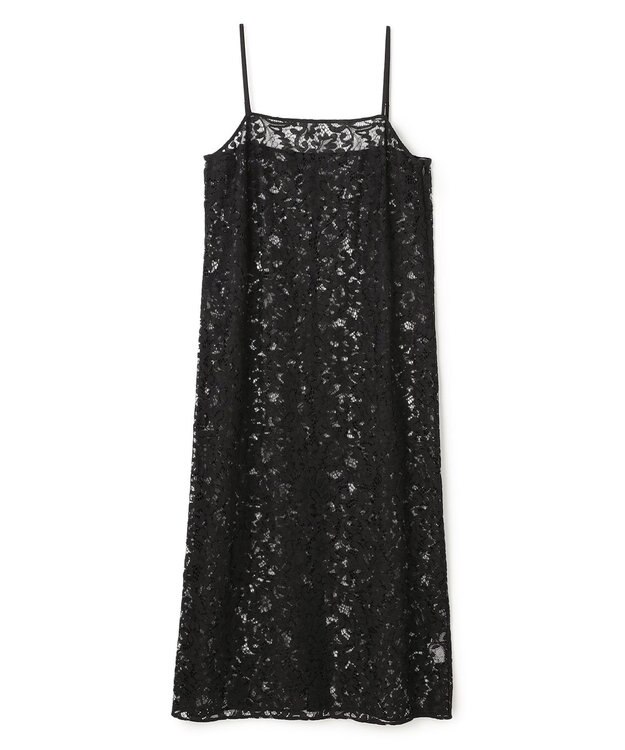 UNFILO レース キャミワンピース ブラック