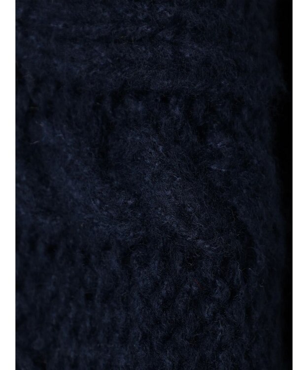 CRAFT STANDARD BOUTIQUE ブラッシングケーブルニット Navy