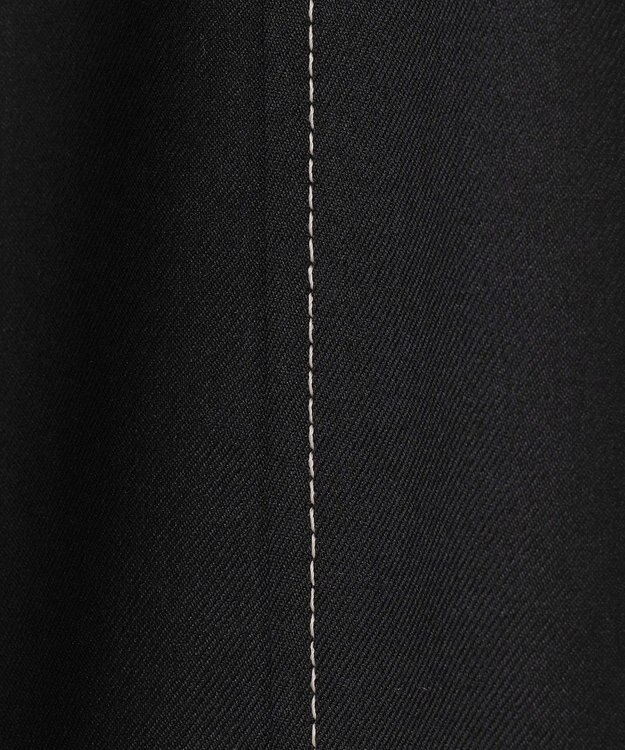 ANY SIS 【洗える】カラーMIXシャンブレー スカート ブラック