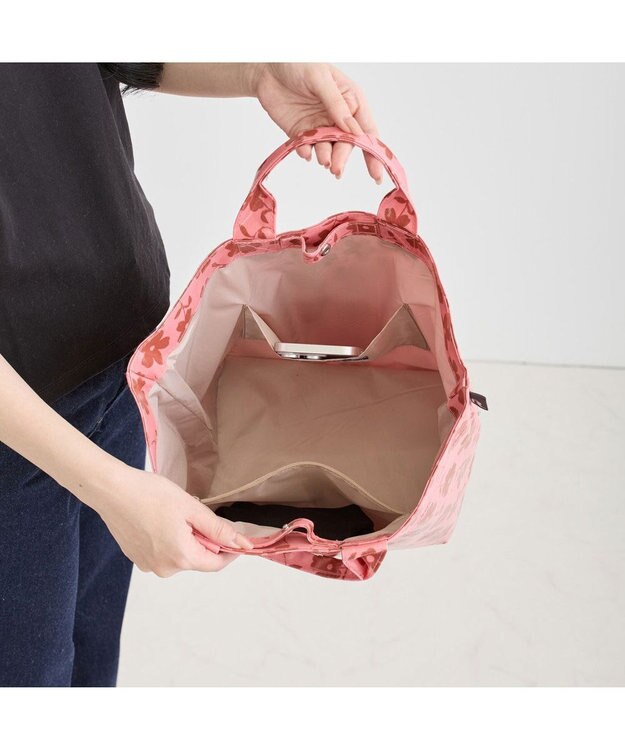 ROOTOTE 3527【ルートート】EU.デリ.ラミネート-V 02：レッドフラワー