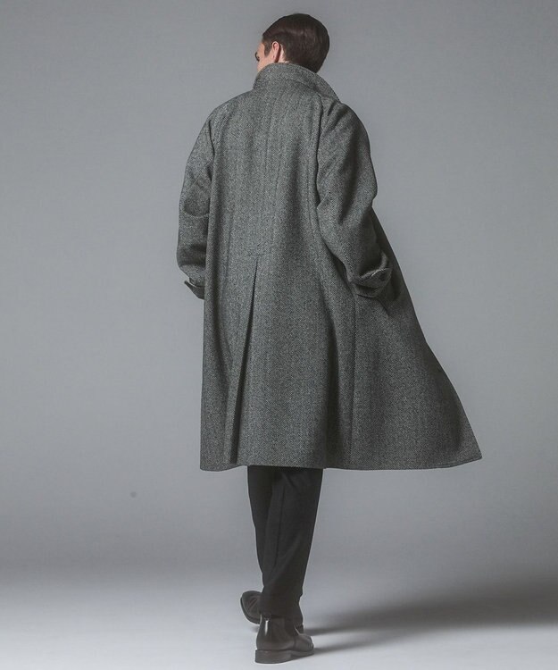 GOTAIRIKU 【保温性/ストレッチ/シワになりにくい】サキソニーストレッチパンツ（ノータック） ブラック系8