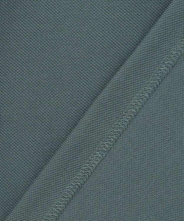 J.PRESS YORK STREET 【UNISEX】鹿の子 ワンポイントポロシャツ スモーキーグリーン系