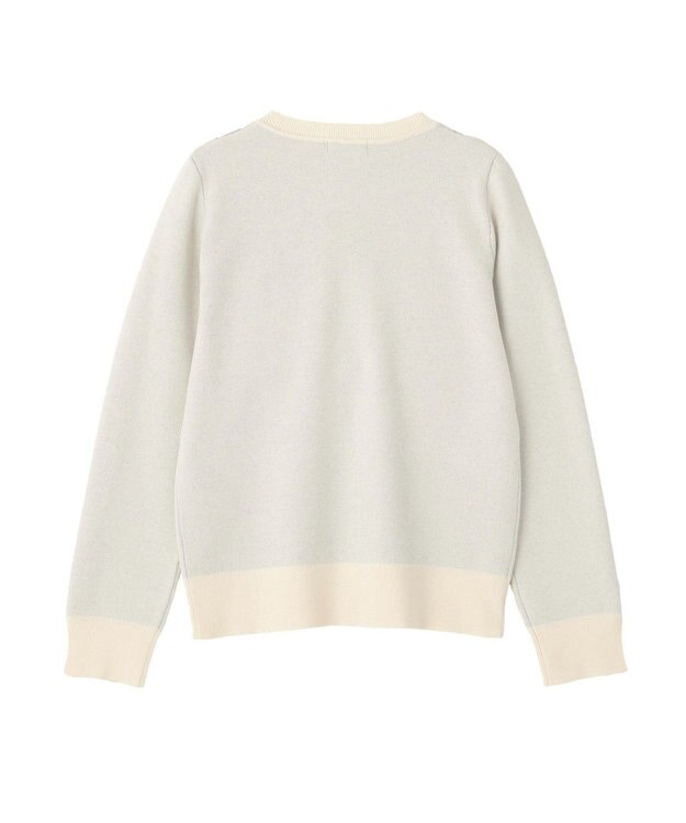 earth music&ecology アーガイルニットカーディガン Ivory
