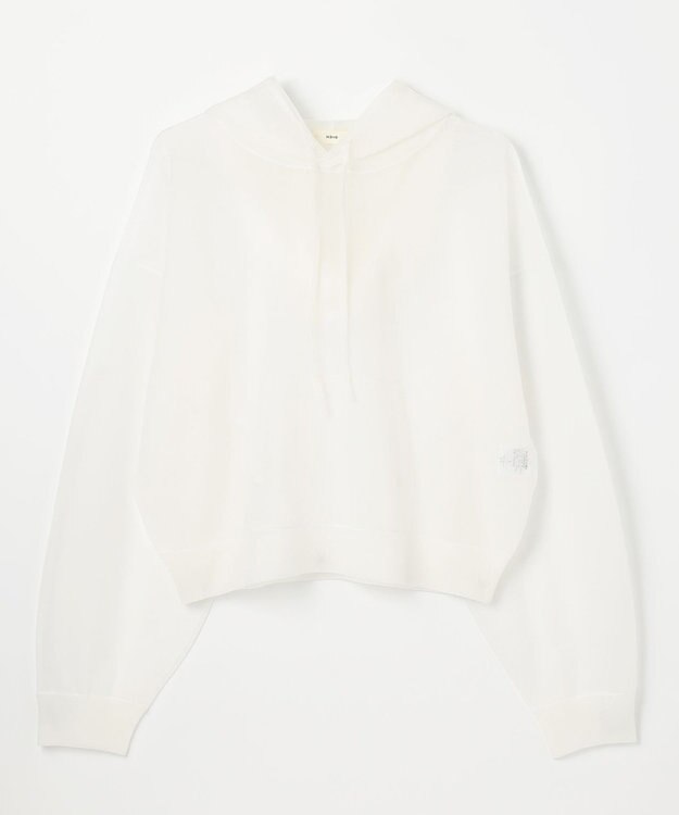 NAVE 【Nave・洗える】シアーニット パーカー ホワイト系