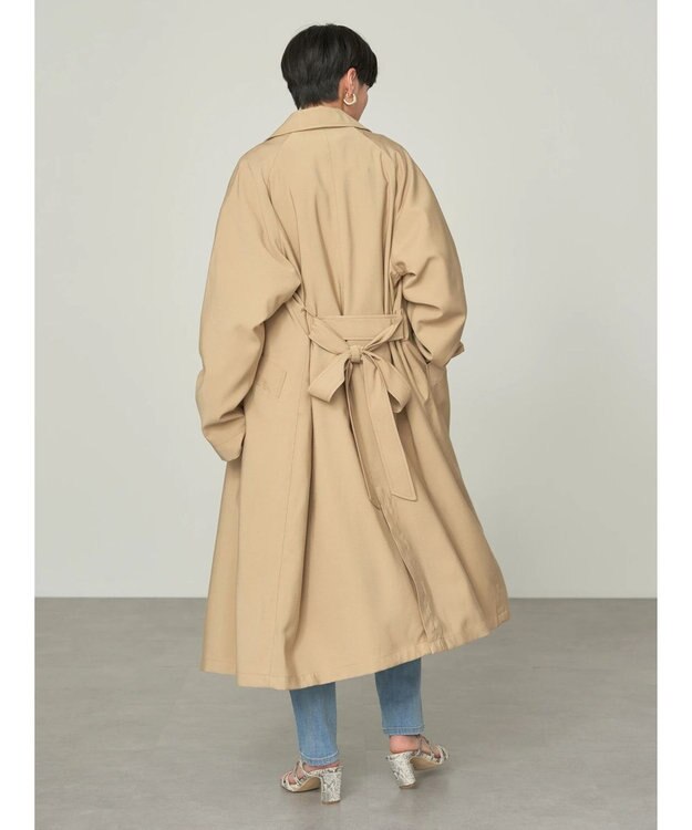 AMERICAN HOLIC 花粉防止Ｗボタントレンチコート Beige