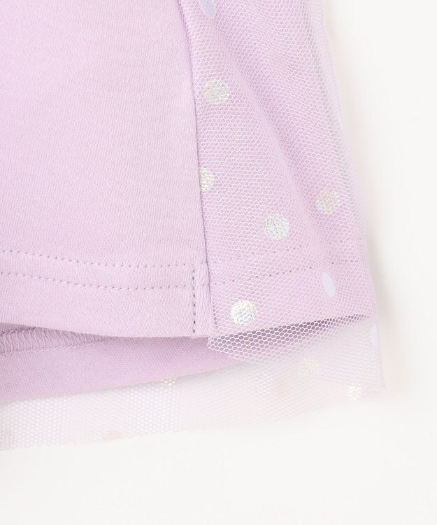 ANY KIDS トゥシューズバックシャン長袖Tシャツ ラベンダー