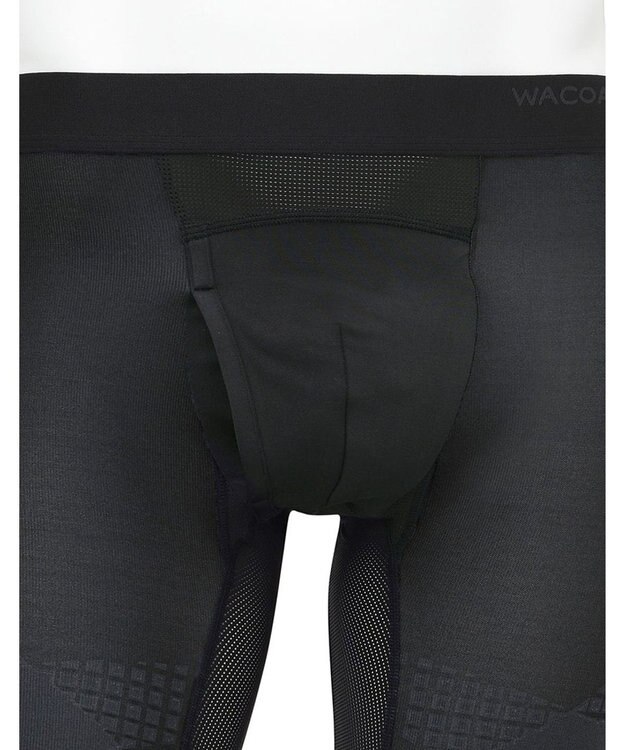 WACOAL MEN 【クロスウォーカー】 はいて歩いて、カロリー消費アップ ムレ軽減設計 ロング丈 前開き WX5014 /ワコールメン ブラック