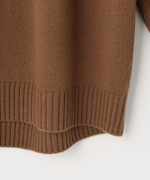 J.PRESS LADIES L 【WEB限定・洗える】 EIGER CORD 求心編み ニット キャメル系