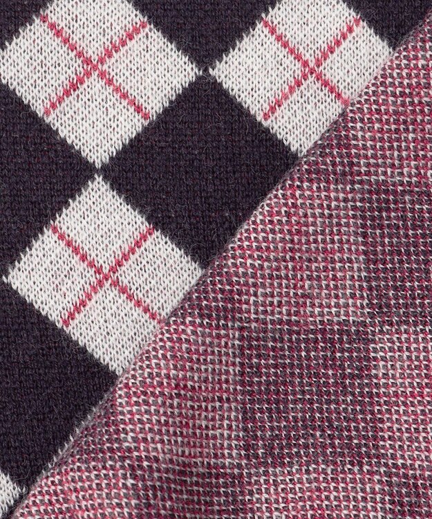 23区GOLF 【WOMEN】【ウォッシャブル】アーガイル ニット ネイビー系5