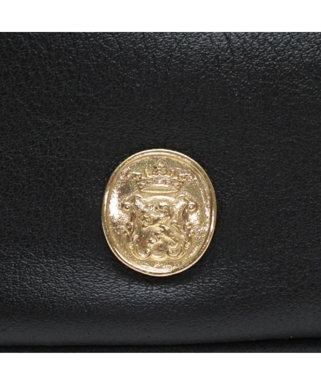 A.D.M.J. 【牛革】クラシックアニルブリロ/ノーブルファスナートート25cm(ショルダーストラップ付) ブラック