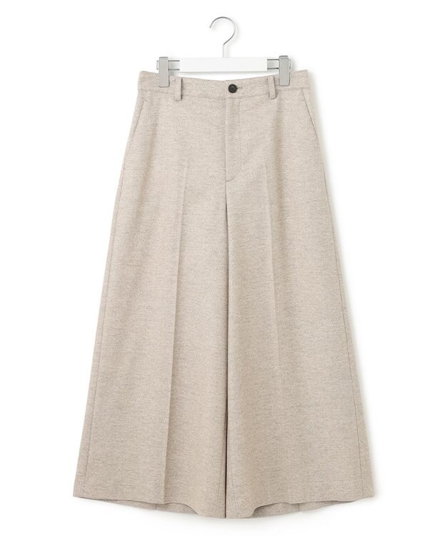 23区 L ラメミックスツイード クロップド パンツ ベージュ系