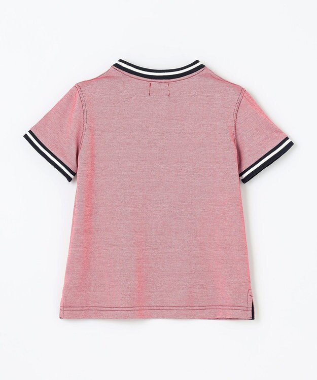 J.PRESS KIDS 【110-130cm】COOLMAX コンビボーダー リブＴシャツ レッド系