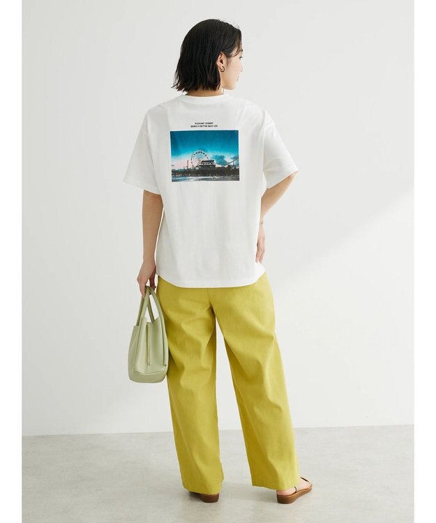 Green Parks バックフォトボックスＴシャツ Off White