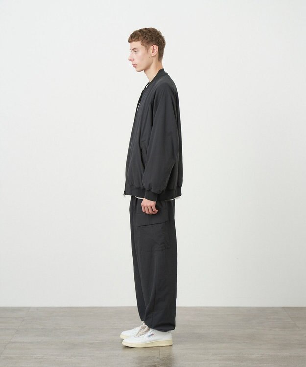 ATON STRETCH WOOLY NYLON | パラシュートカーゴ パンツ - UNISEX CHARCOAL GRAY