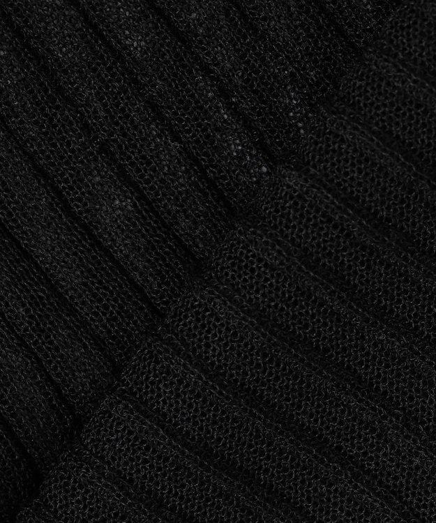 uncrave シアー リブ ニット カーディガン（uncrave STANDARD） ブラック