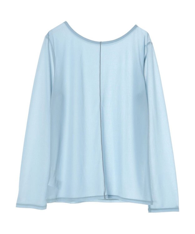 earth music&ecology シアーカットプルオーバー Grayish Blue