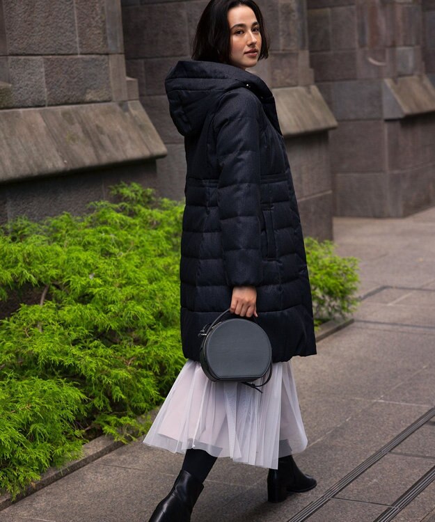 組曲 ギャザーチュール ドラマティック スカート ピンクベージュ系