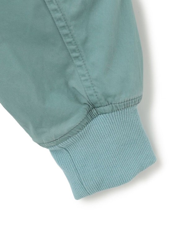 J.PRESS YORK STREET 【UNISEX】サテンストレッチ MA-1 ブルゾン ライトグリーン系