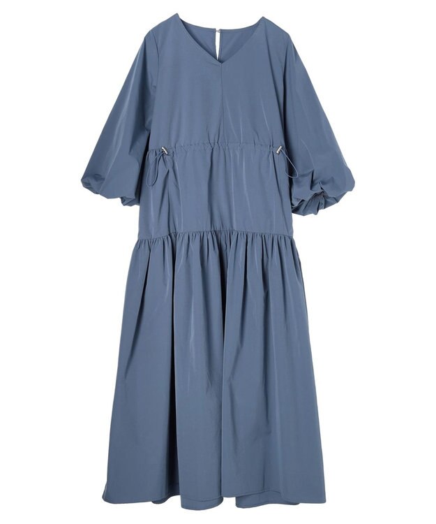 Green Parks ・ＥＬＥＮＣＡＲＥ　ＤＵＥ　ドロストティアードワンピース Blue