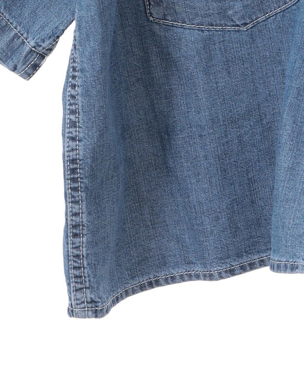 AMERICAN HOLIC Ｗポケットデニムショートシャツ Indigo