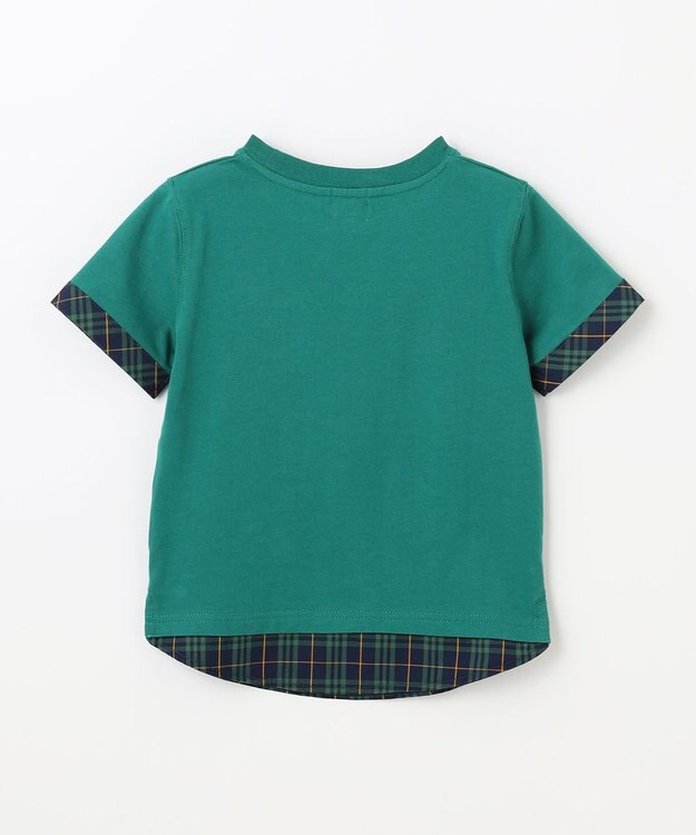 J.PRESS KIDS 【110-130cm】マドラスＴシャツ グリーン系