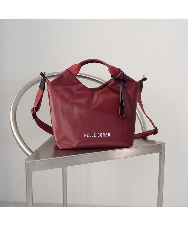 PELLE BORSA 2WAYハンドバッグ Cheers チアーズ 5204 マルーン