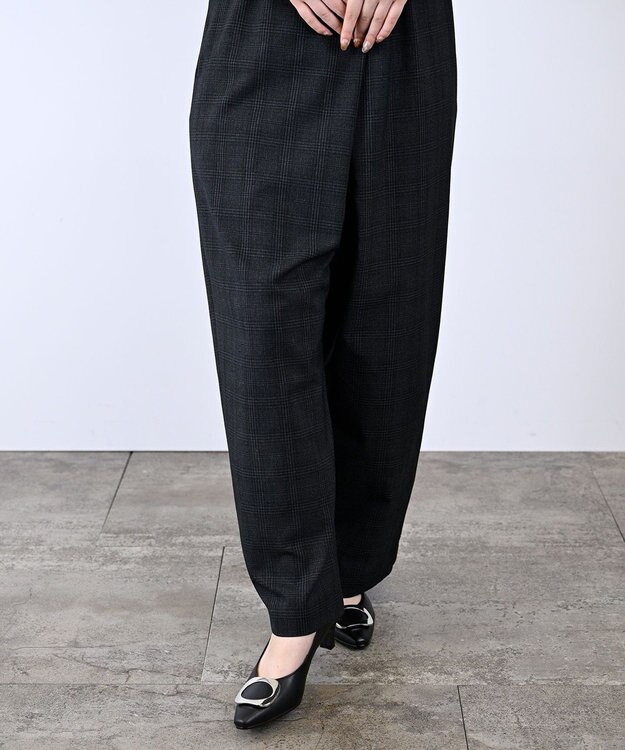 Pointer 【5cmヒール】日本製 高級本革モチーフ付きパンプス ブラック