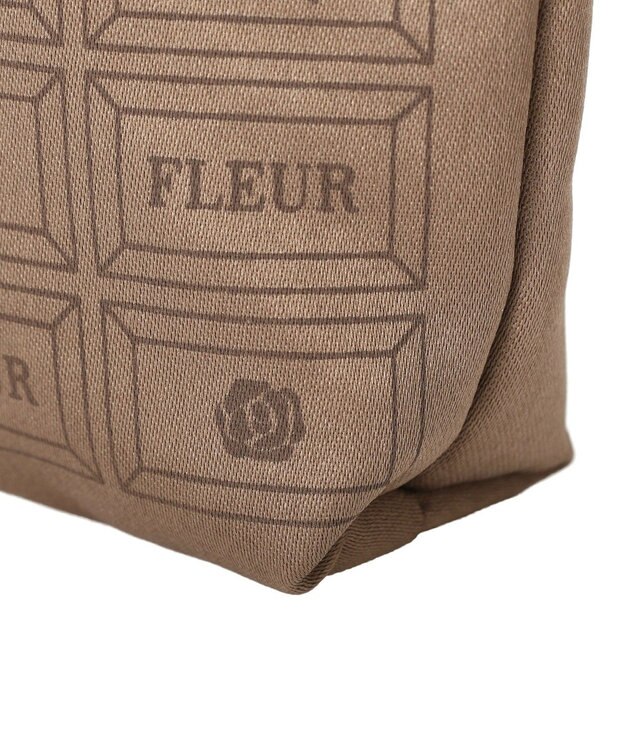 Maison de FLEUR FLEURチョコレートポーチ Brown