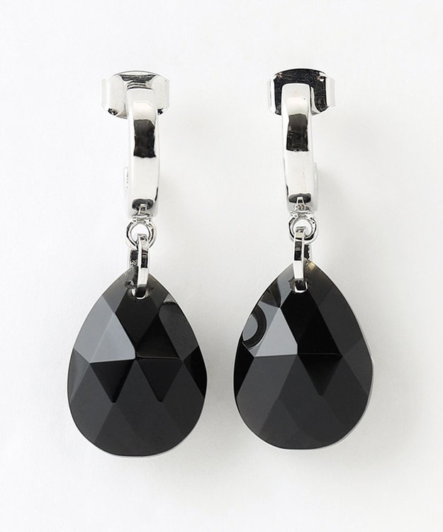 ICB 天然石ピアス ブラック系