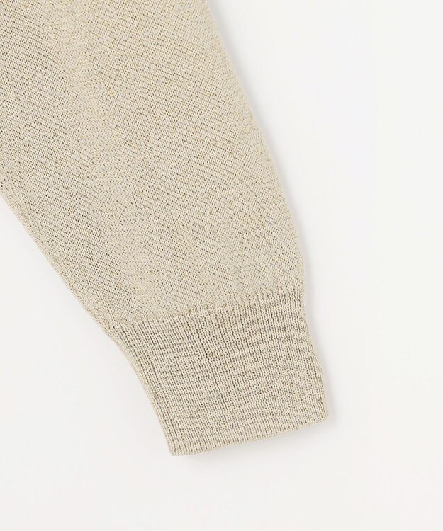 自由区 L ペーパーコットンニット カーディガン ベージュ