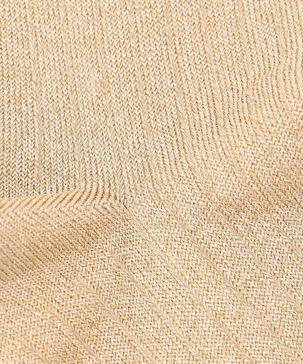 自由区 ラメ ソックス ベージュラメ