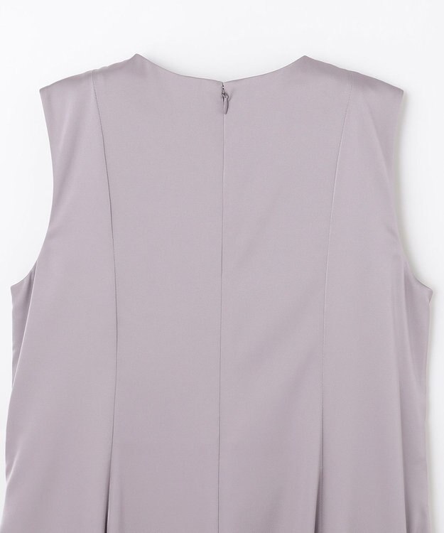 GRACE CONTINENTAL サテンフレアドレスパンツ グレー