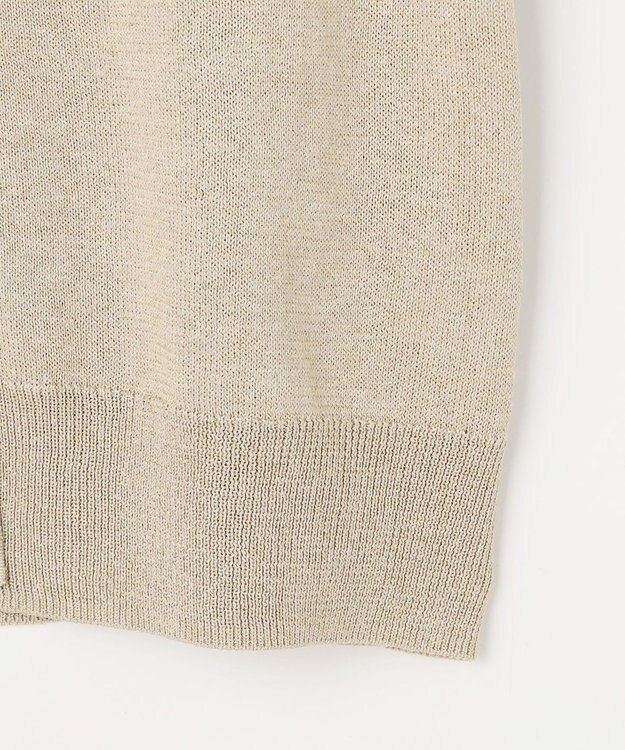 自由区 L ペーパーコットンニット カーディガン ベージュ