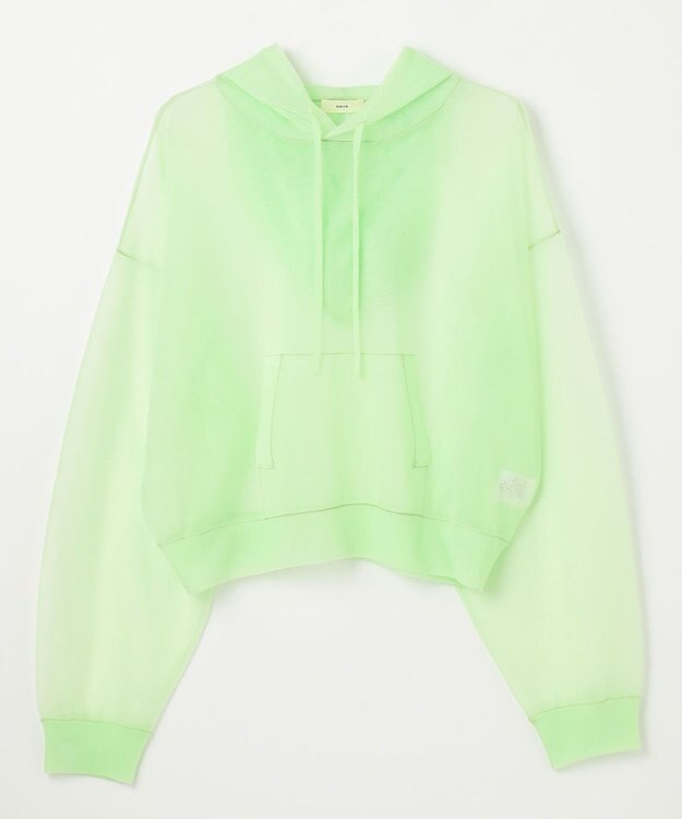 NAVE 【Nave・洗える】シアーニット パーカー ライトグリーン系