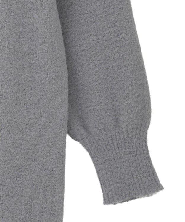 earth music&ecology パウダーシャギーシャーリングニットミニワンピース Gray