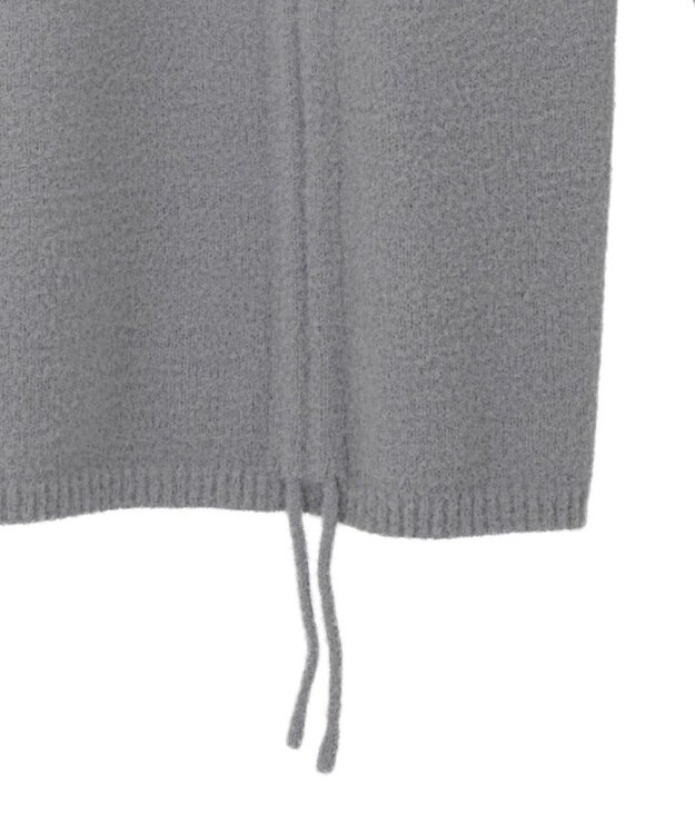 earth music&ecology パウダーシャギーシャーリングニットミニワンピース Gray